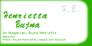 henrietta bujna business card